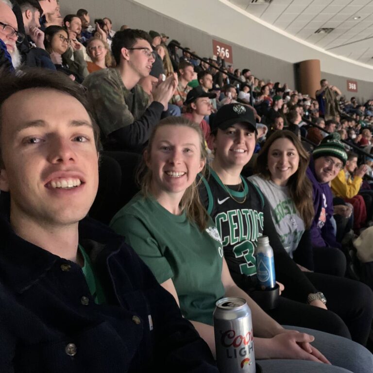 1st years (co 2022) enjoy a Nuggets game